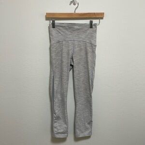 Lululemon Gray Mesh Panel Leggings Size 4